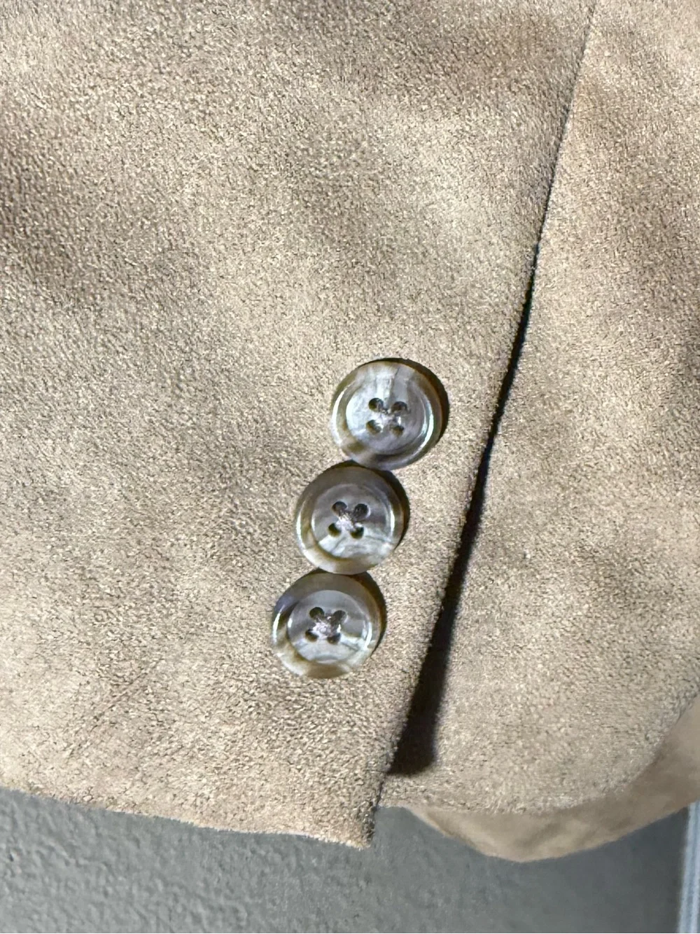 Axcess by Claiborne Men's Tan Camel Faux Suede Blazer Sport Coat Jacket Large